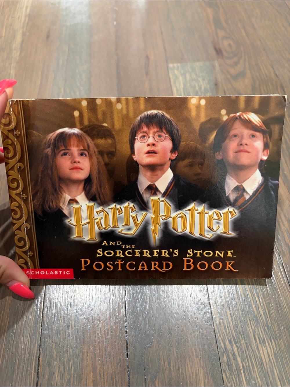 Scholastic Harry Potter Postcard Book in Black and Gold